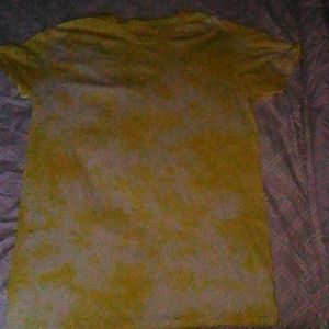 Lemon yellow tie dye shirt (M)